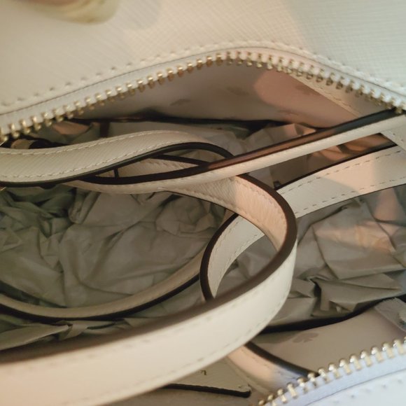 NWT Kate Spade Staci Lily Bloom Floral Medium Satchel Crossbody Cream Multi - Picture 3 of 9